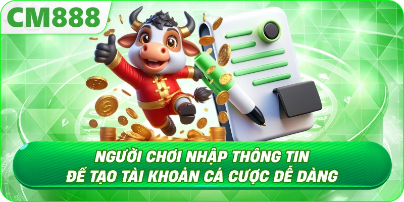 Đăng Ký CM888 - Xác minh tài khoản để kích hoạt đầy đủ tính năng